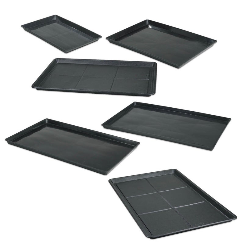Pro Select ProSelect Replacement Floor Trays - Durable Easy-to-Clean Plastic Trays for Everlasting Crates - Medium, 30" x 19", Black - Image 2